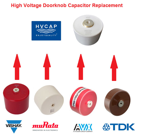 Vishay ,TDK , AVX, Murata, HVCA品牌高压螺丝端子电容的替换和相互参照