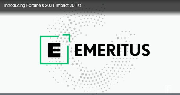 Emeritus荣登2021年度《财富》杂志影响力20强企业榜单