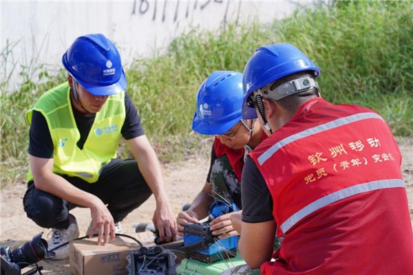 钦州移动：平陆运河建设工程中流动的“蓝”