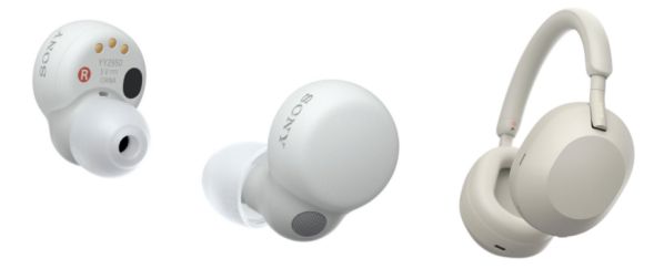 索尼舒适入耳真无线降噪耳机LinkBuds S （左）、和双芯驱动头戴旗舰降噪耳机WH-1000XM5（右）