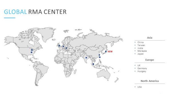 宸展光电扩大全球服务中心网点（RMA Centers） 图2