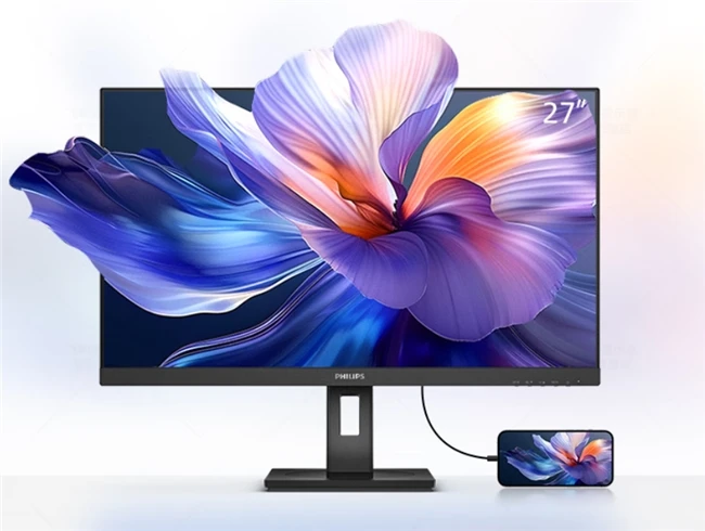 一线直连高效办公,飞利浦Type-C显示器解锁企业办公新体验! 图1