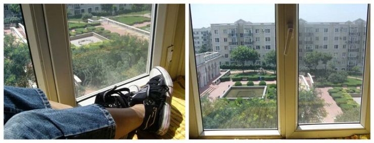 王珞丹在微博中晒出的两张图片导致住所被网友定位