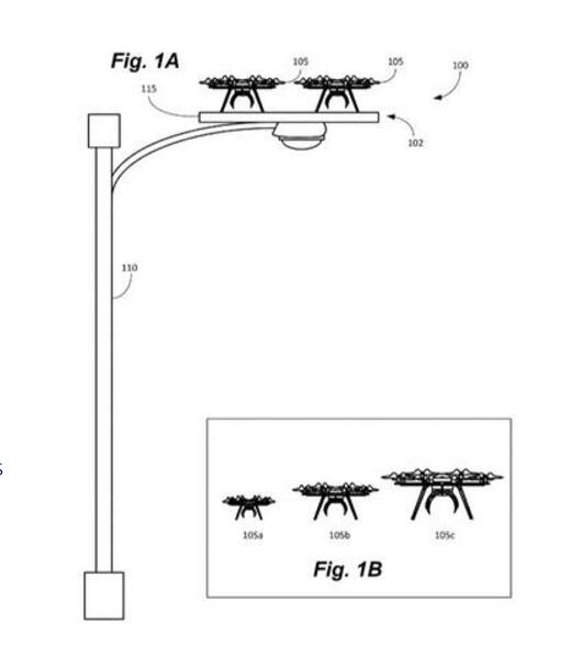 亚马逊的无人机停泊点专利